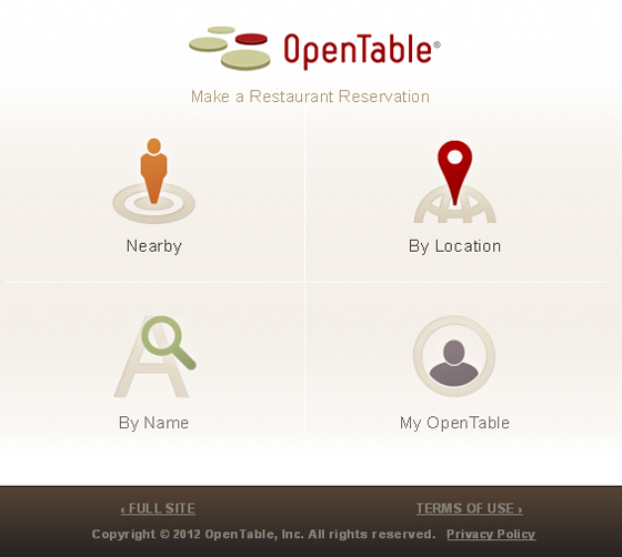 jquerymobile open table