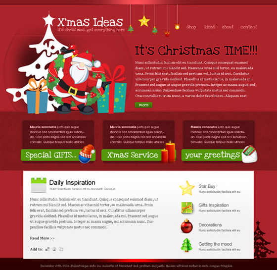 How to Draw The Header from the Christmas Greetings Template