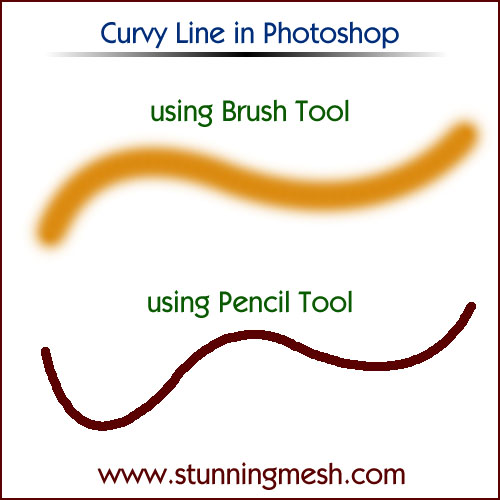 How to make Curvy Lines in Photoshop