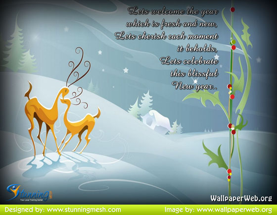 55+ Pictorial Christmas and New Year Wishes From WallpaperWeb