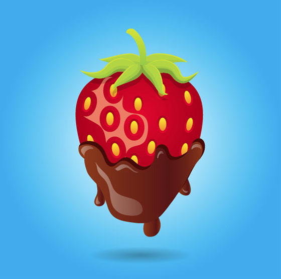 Illustrator Tutorial - Mouthwatering Chocolate Covered Strawberry