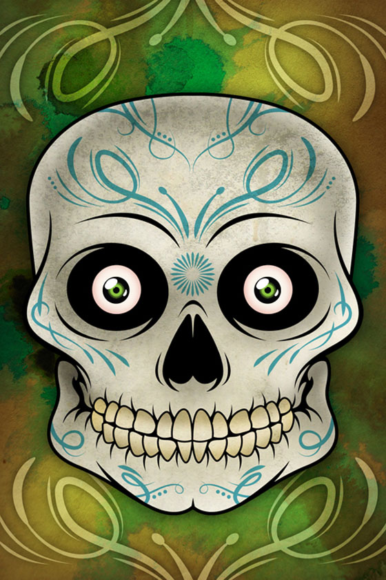 Pseudo Sugar Skull - Illustrator Tutorials