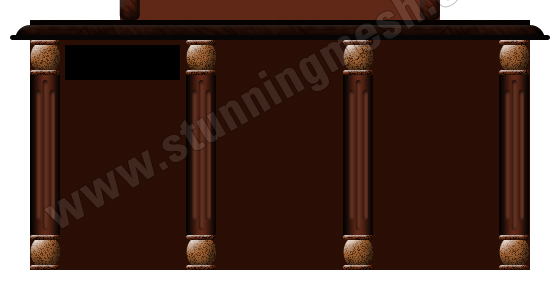 Eastern Style Dressing Table in Photoshop