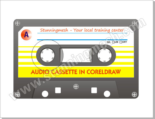Audio Cassette in CorelDraw Tutorial