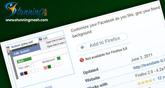 My Facebook Firefox Add-ons