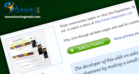 Skipscreen - Incredible Rapidshare & Megaupload Download Helper