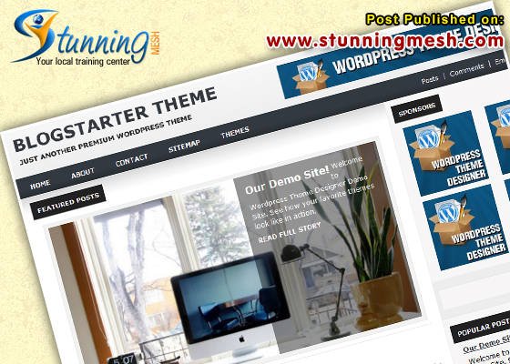 Blog Starter by WPTheme Designer Premium WordPress Themes