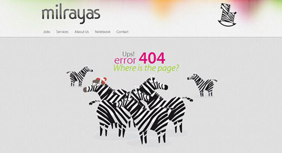404 Error - Page not found sample