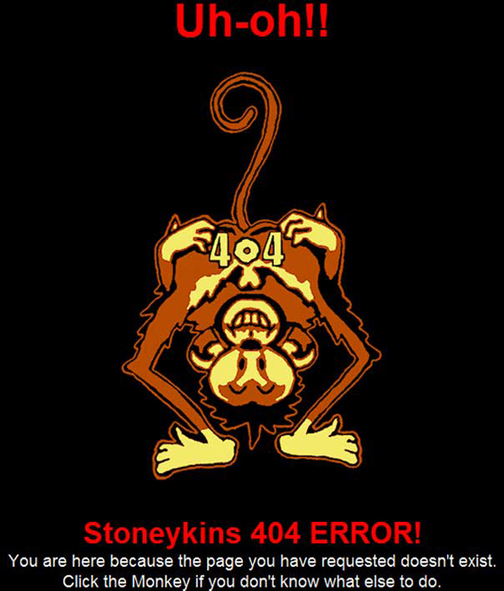 404 Error - Page not found sample