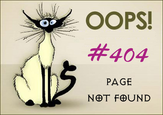 404 Error - Page not found sample