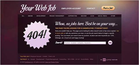 404 Error - Page not found sample