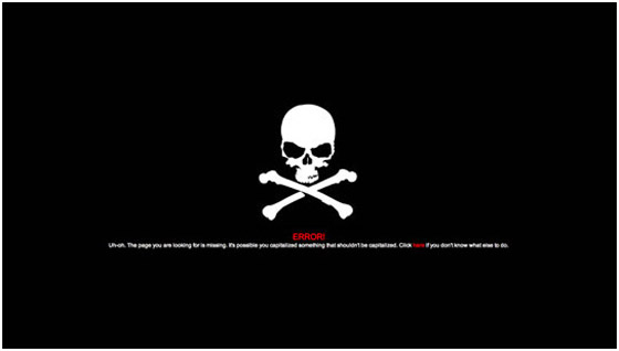404 Error - Page not found sample