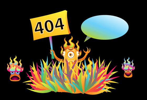 404 Error - Page not found sample