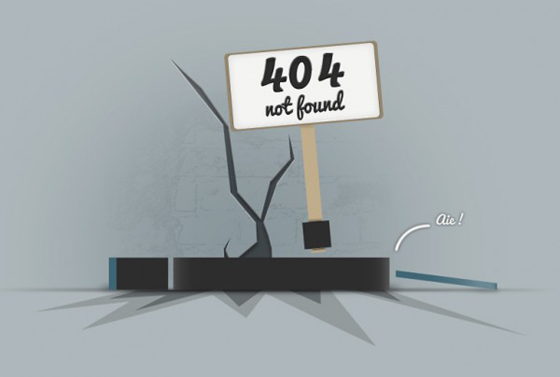 404 Error - Page not found sample
