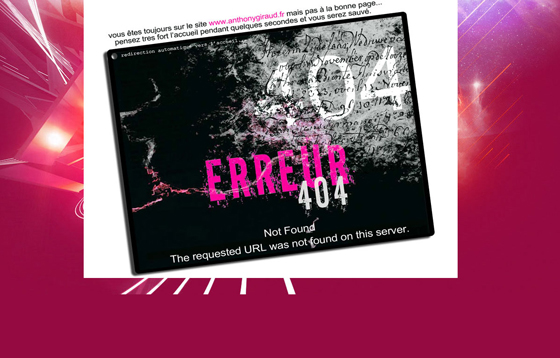 404 Error - Page not found sample