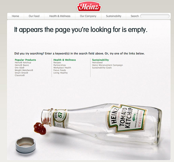 404 Error - Page not found sample