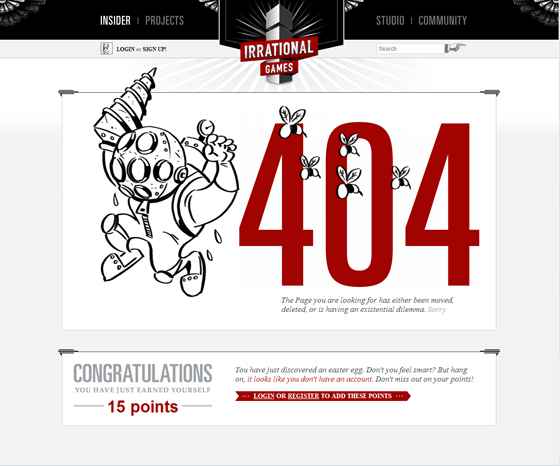 404 Error - Page not found sample