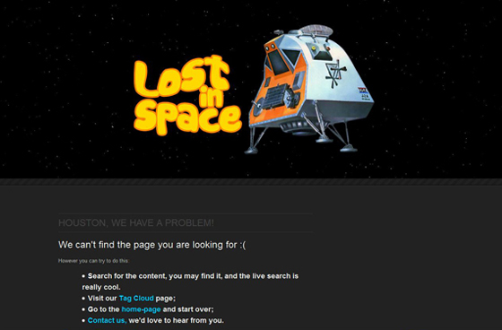 404 Error - Page not found sample