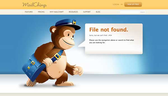 404 Error - Page not found sample