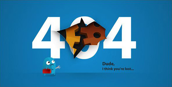 404 Error - Page not found sample