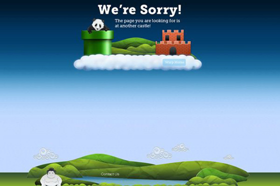 404 Error - Page not found sample