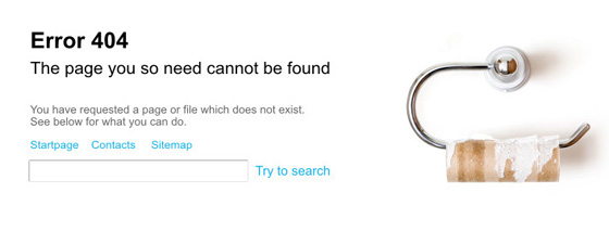 404 Error - Page not found sample