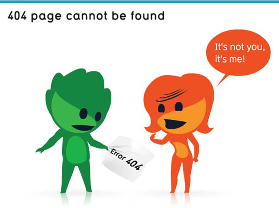 404 Error - Page not found sample