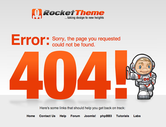 404 Error - Page not found sample