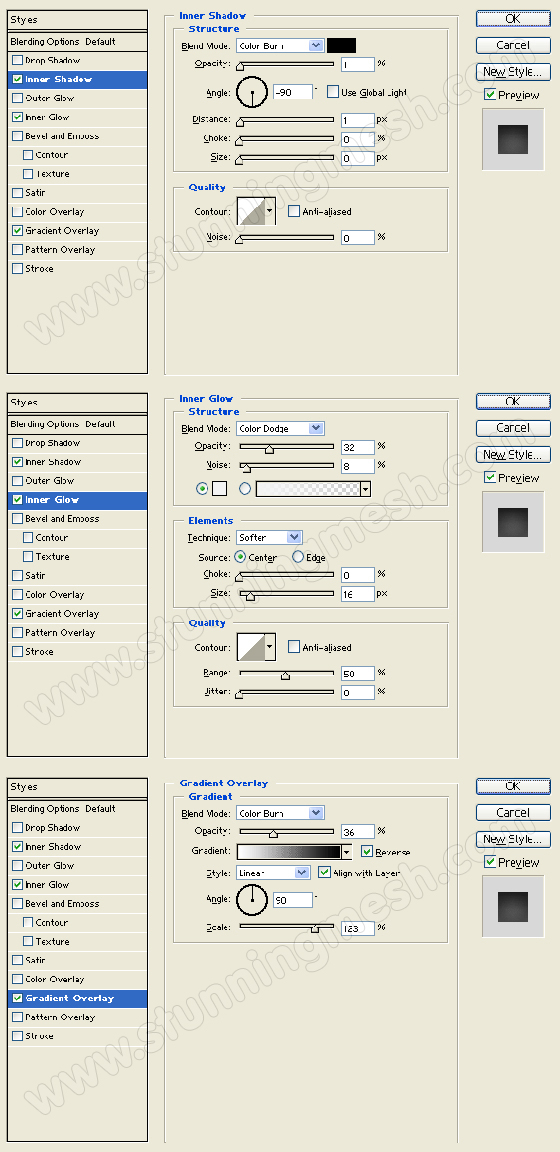 Three dialogue Boxes