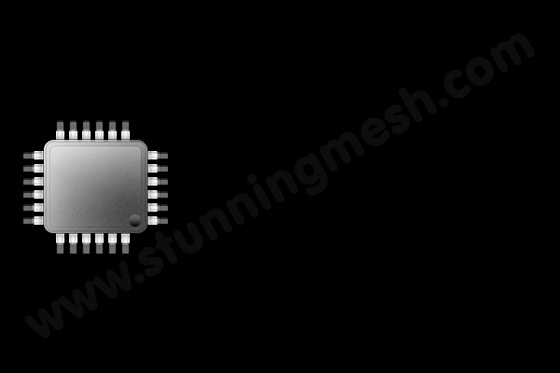 High Tech Chip Logo Design in Photoshop