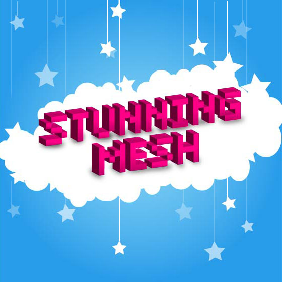 3D Pixel Text Effect in Illustrator