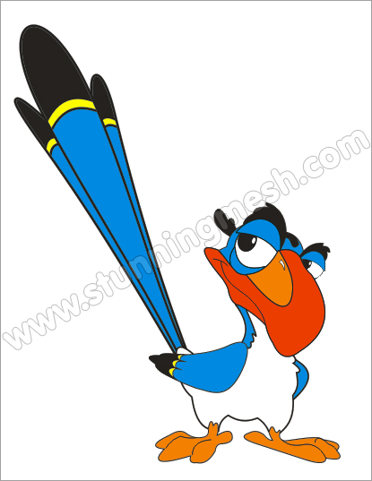 Bezier Tool in Coreldraw to design Cartoon Bird