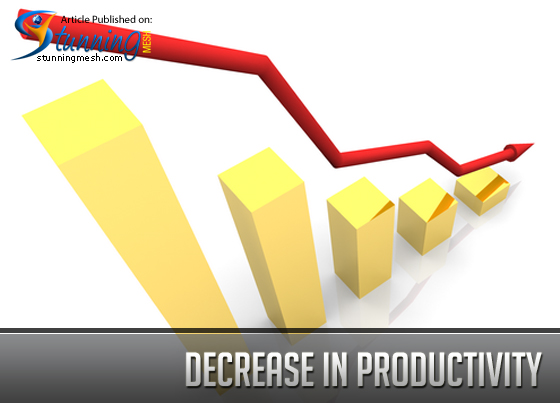 Decrease in Productivity