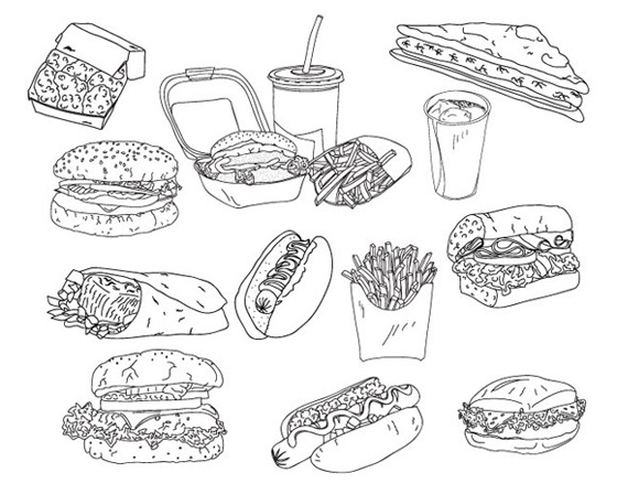 Fast Food Doodles Fast Food Doodles