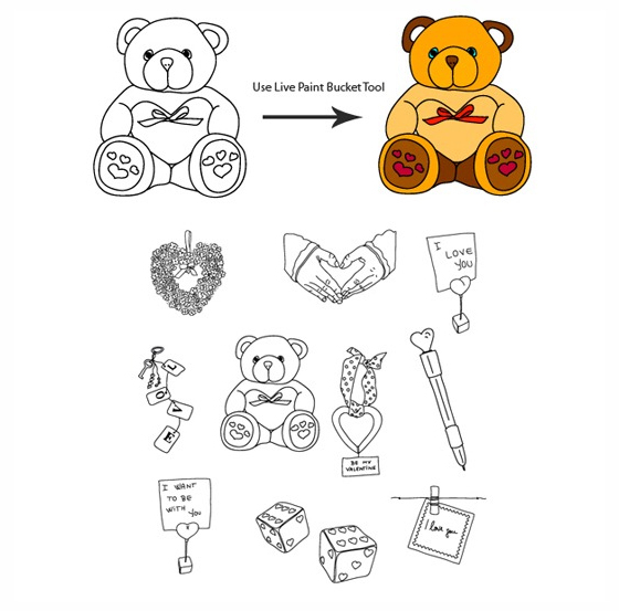 Vector Files for Valentines Day Vector Files for Valentines