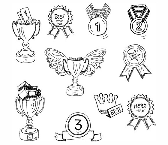 Vector Illustration of Doodles and Sketches Vector Illustration of Doodles