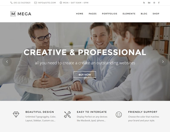 Mega New Multi-Purpose WP Theme - Best Themes Trending In 2016