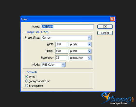 M&M Chocolate Design in Photoshop Tutorial - Step 1