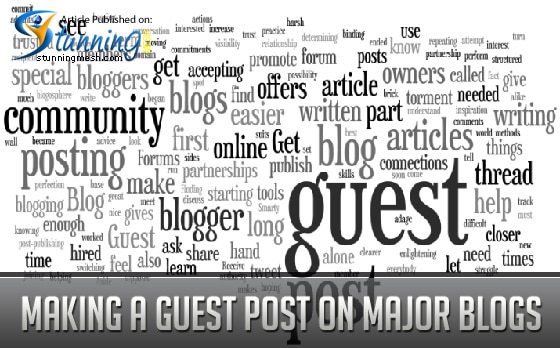 Making a Guest Post on Major Blogs