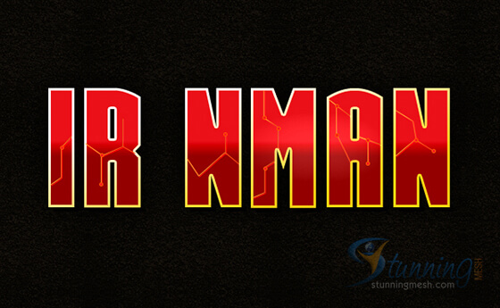 Iron Man Text Effect in Photoshop