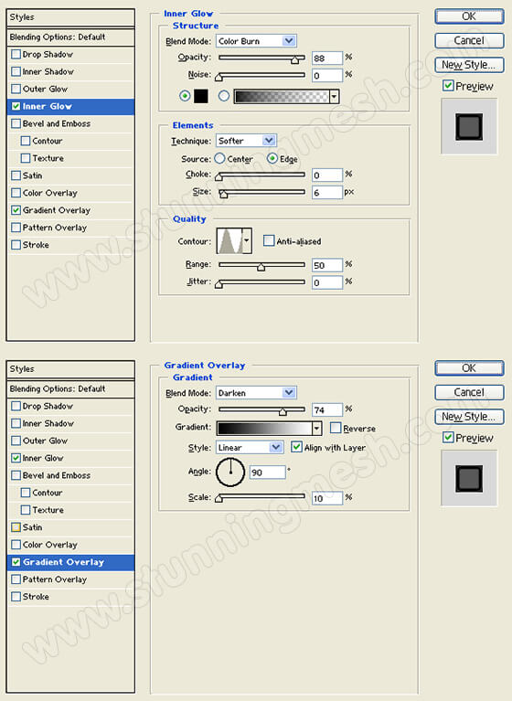 Rusted Holes Text Effect in Photoshop Dialogue Box